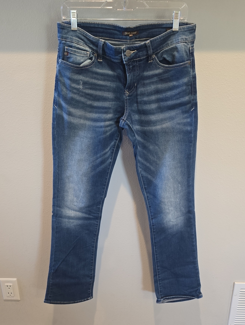 Dear John Dark Blue Skinny Jeans with Fading